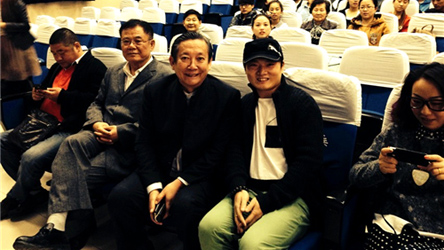 我校校长与著名舞蹈家潘志涛教授合影