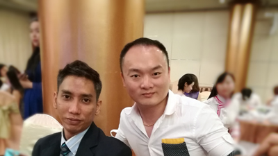 校长林羽龙与泰国该力王子合影