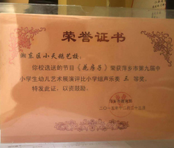 2015艺术展演三等奖